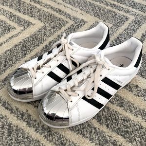 ADIDAS SUPERSTAR METAL TOE SHOES.